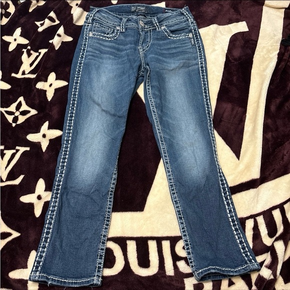 🆕 Silver jeans suki mid Capri jeans size 27 - Picture 2 of 5